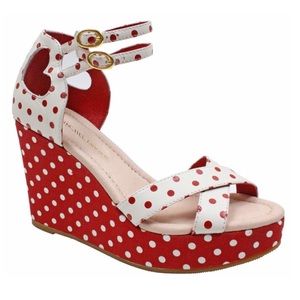 Bass Rachel Antonoff Red Love Danita Wedges